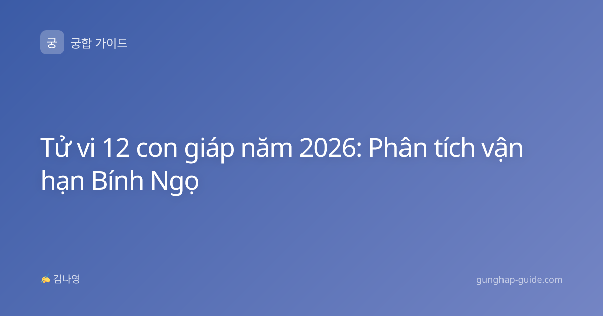 Tử vi 12 con giáp năm 2026: Phân tích vận hạn Bính Ngọ